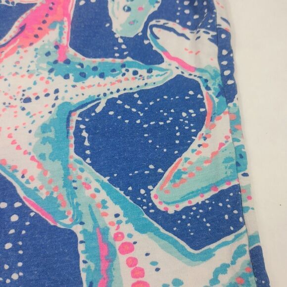 Lilly Pulitzer Womens Scoop Neck T-Shirt Star Fish Print Short Sleeve Tee XS * - Picture 8 of 9